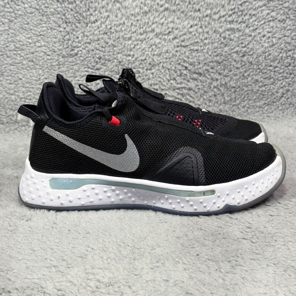 Nike PG 4 Mens Size 7 Basketball Shoes Sneakers Black Light Smoke Gray